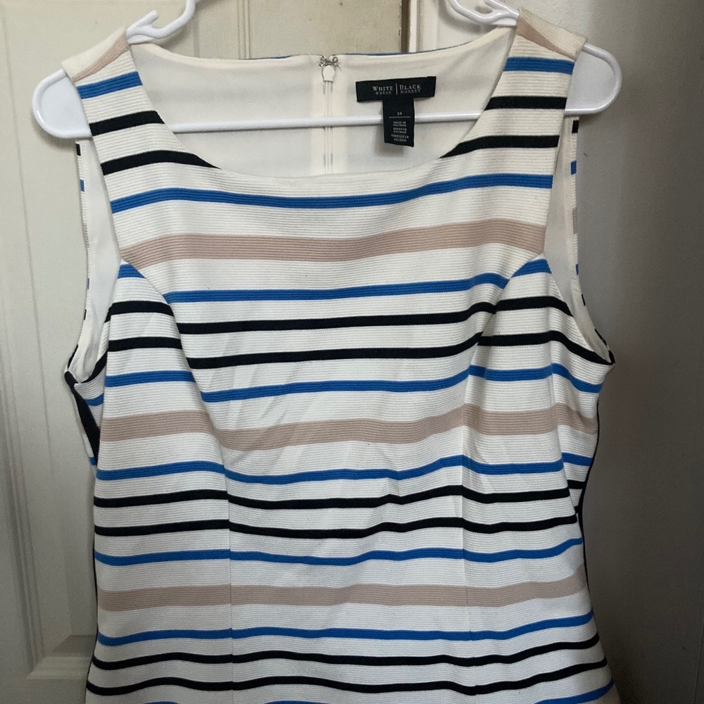 White House Black Market Women’s Striped Tank Top Size 14